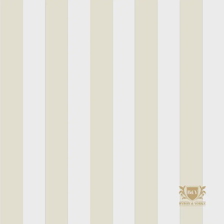 Byron&Yorke Beige Stripe Dinner Napkin 20ct