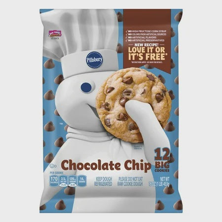 Pillsbury Ready to Bake Big Deluxe Choc Chip Cookie 16 oz