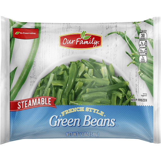 Our Family Steam Fresh French Cut Green Beans 12oz