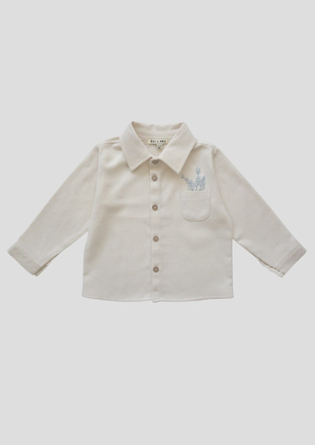Embroidered Button Up Shirt 3-4 YR