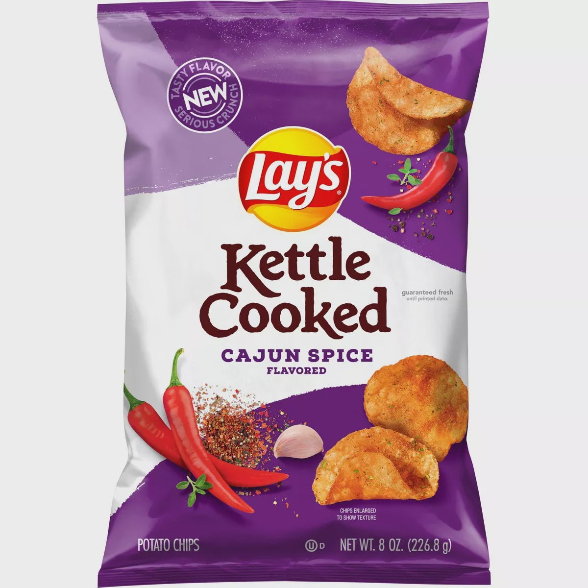 Lay's Kettle Cooked Cajun Spice Potato Chips  8 oz.