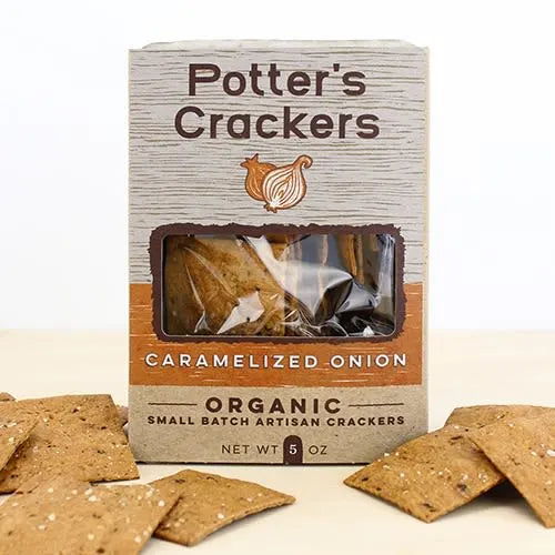 Potter's Crackers Caramelized Onion Crisps 5.3 oz