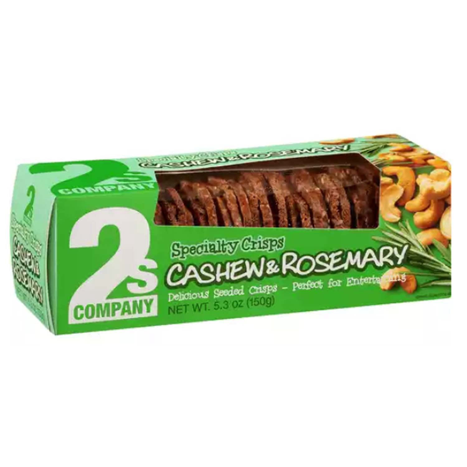 2s Company Cashew & Rosemary Specialty Crisps 5.3oz