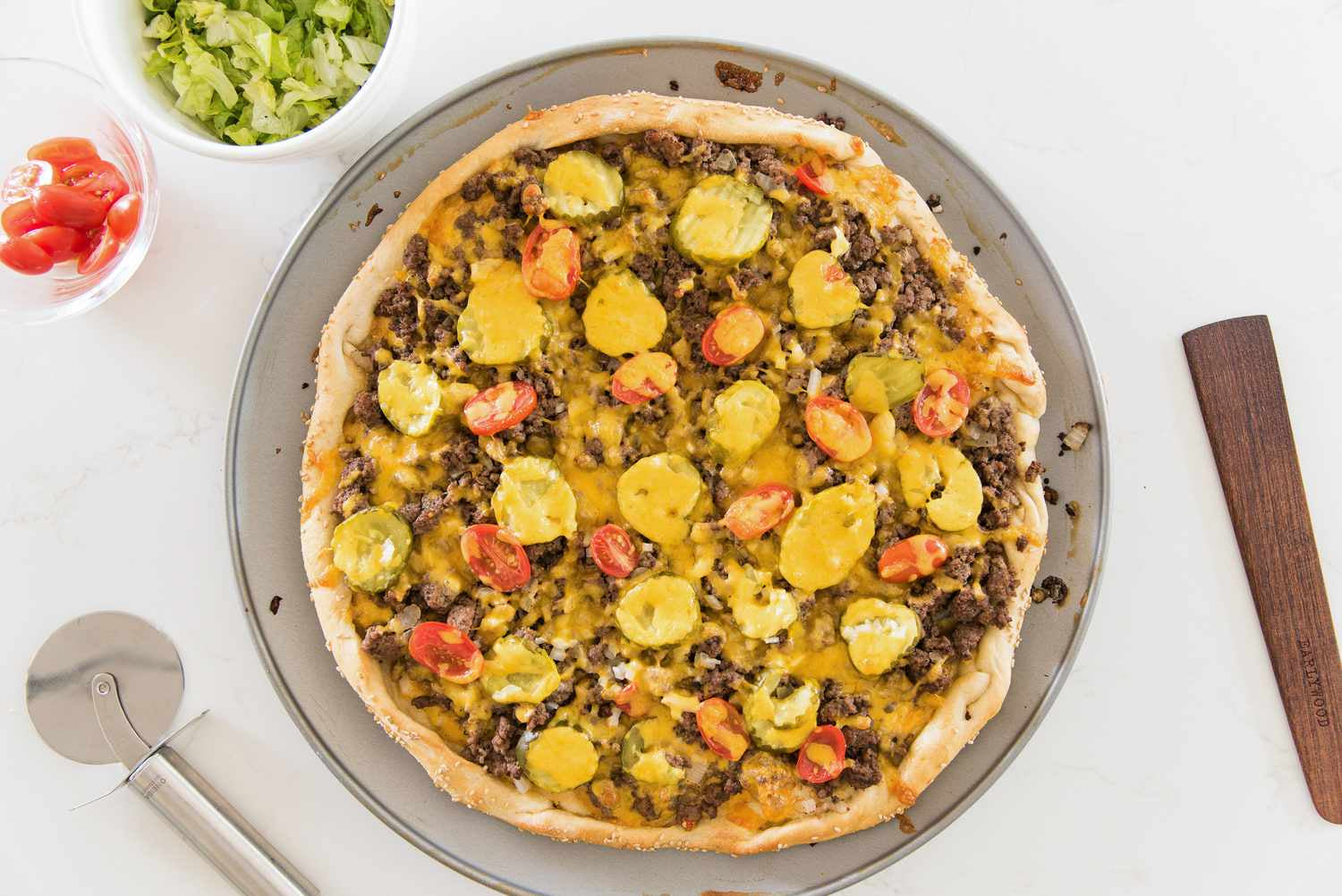 Fresh 12" Take & Bake Pizza - Cheeseburger