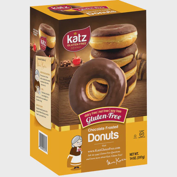 Katz Gluten Free Chocolate Frosted Donuts 14oz