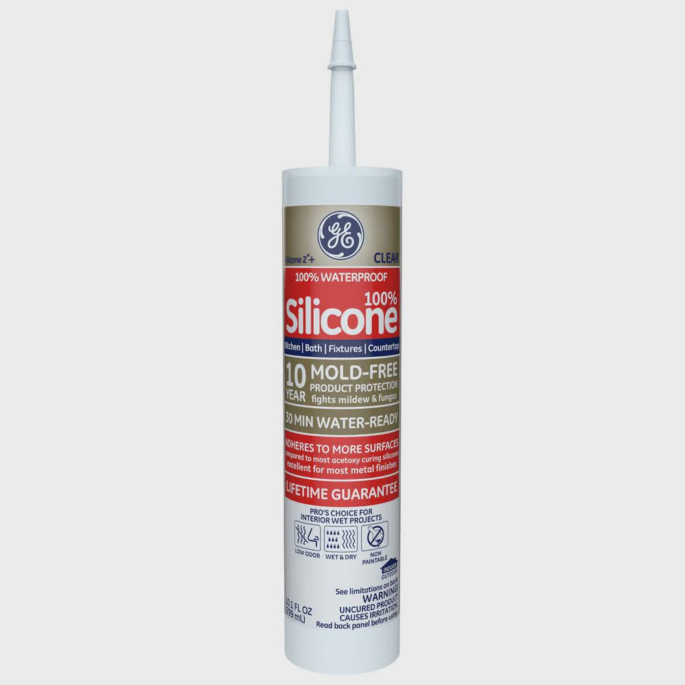 GE Tub & Tile Silicone Caulk Clear 10.1oz