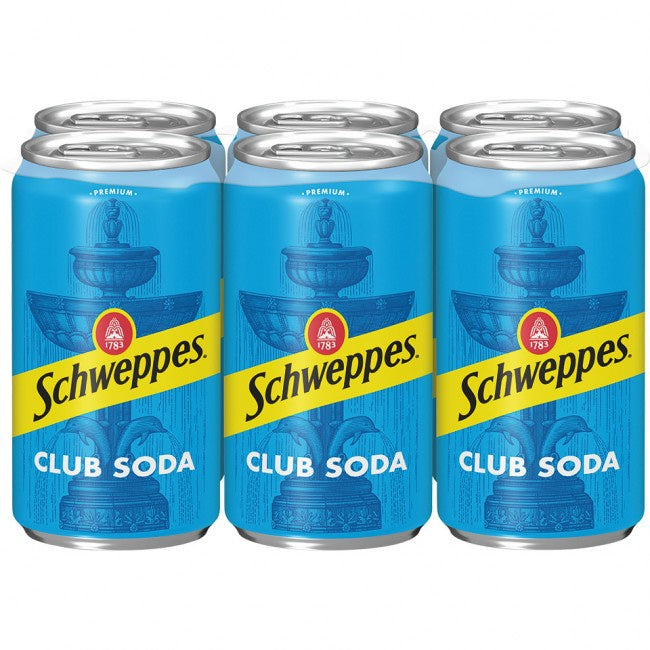 Schweppes Club Soda 7.5oz/6pk