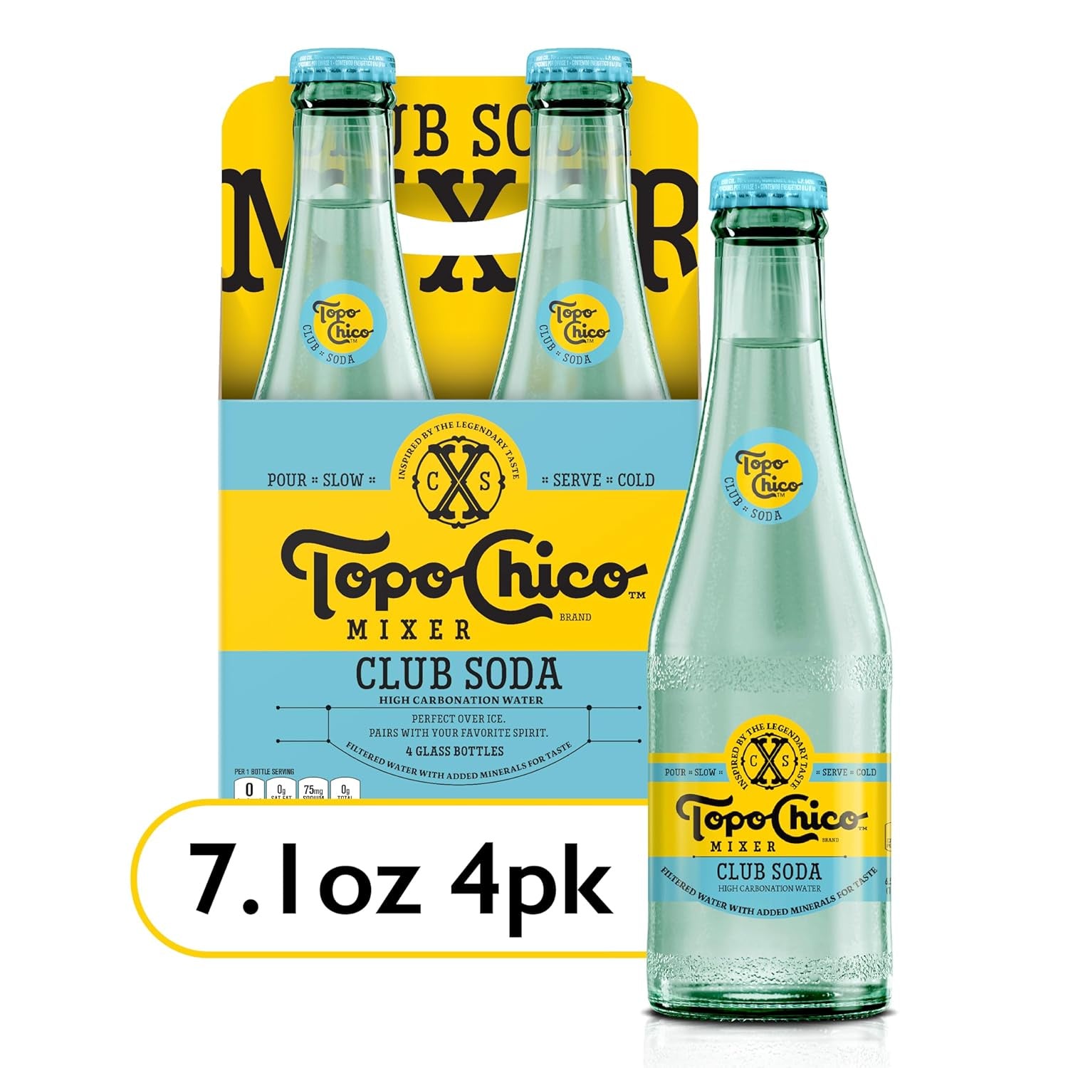 Topo Chico Club Soda 7.1oz/4pk