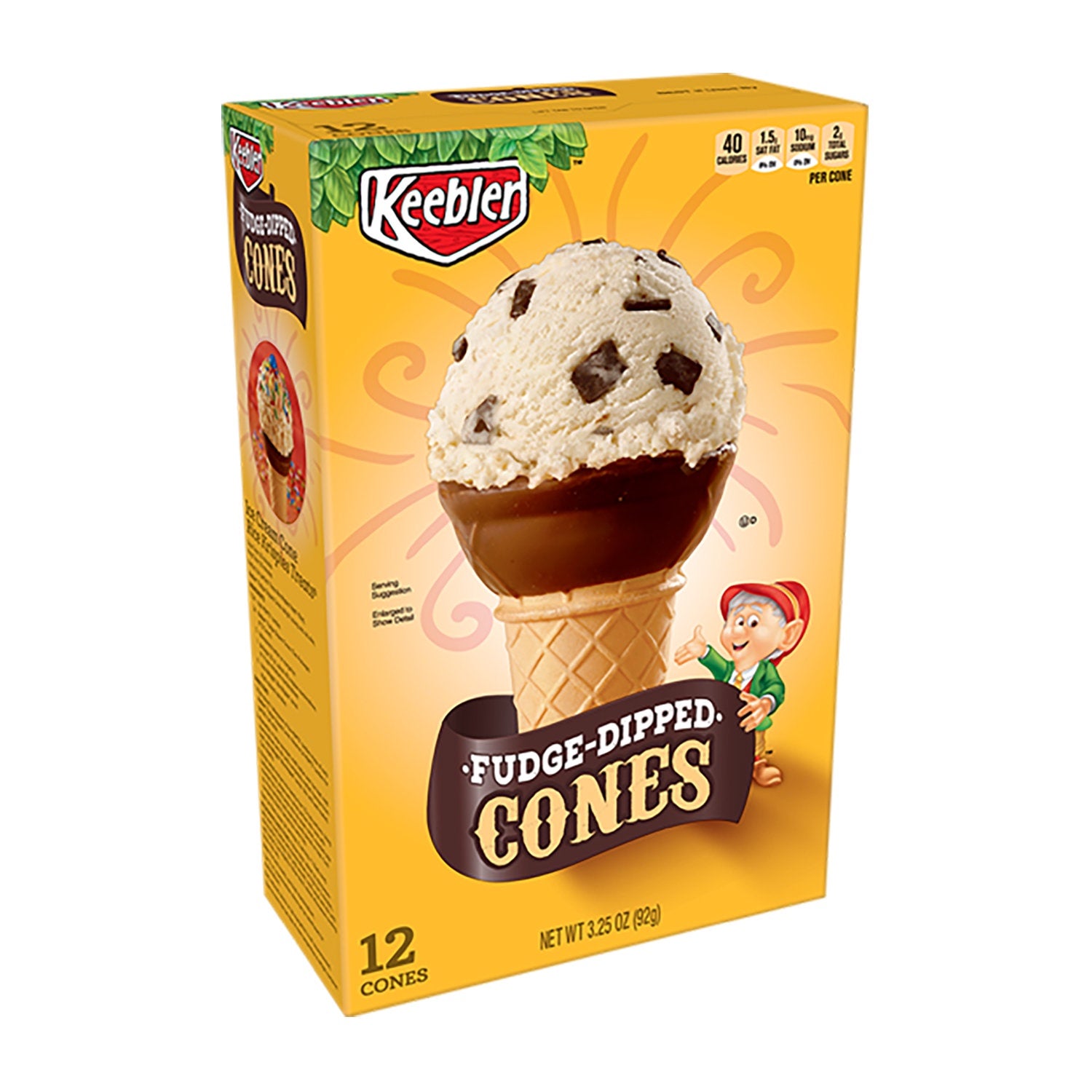 Keebler Fudge Dipped Cones 3.25oz