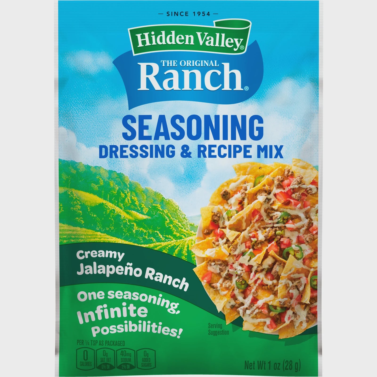 Hidden Valley Dressing Mix Jalepeno Ranch 1oz