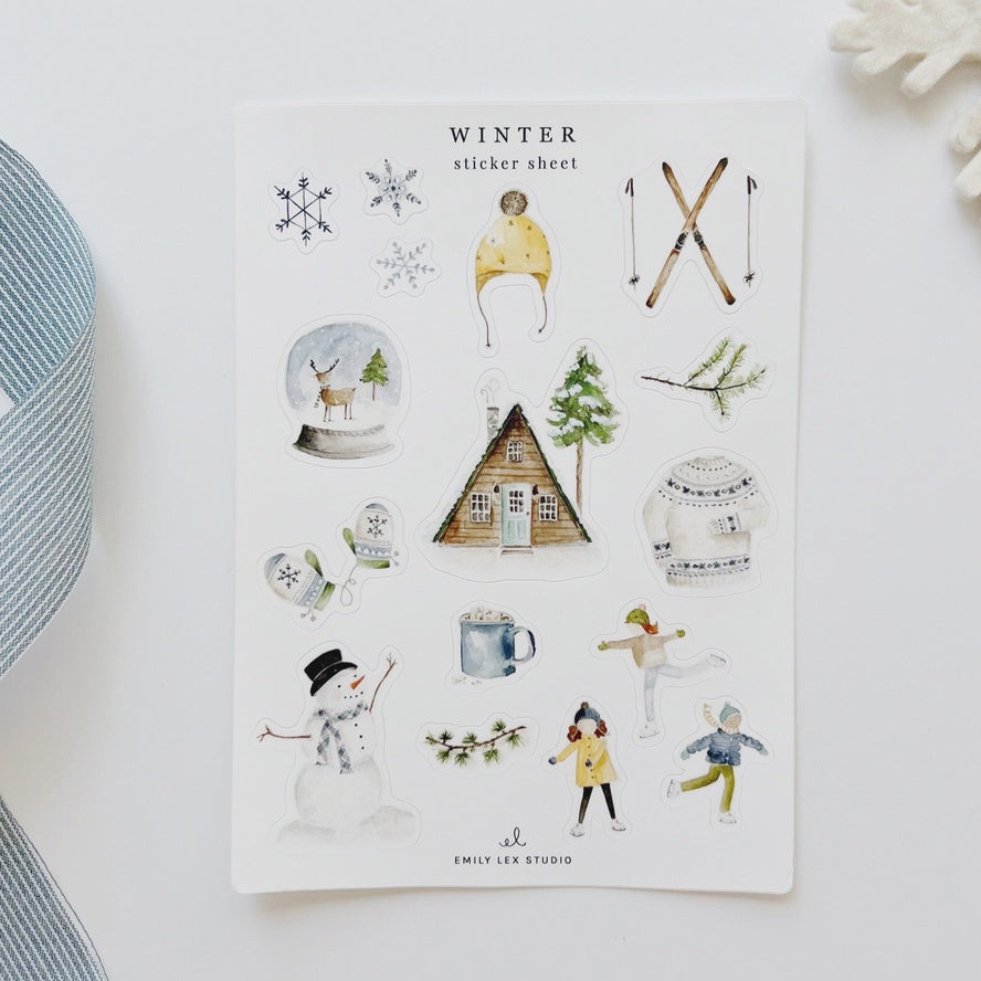 Winter Sticker Sheet