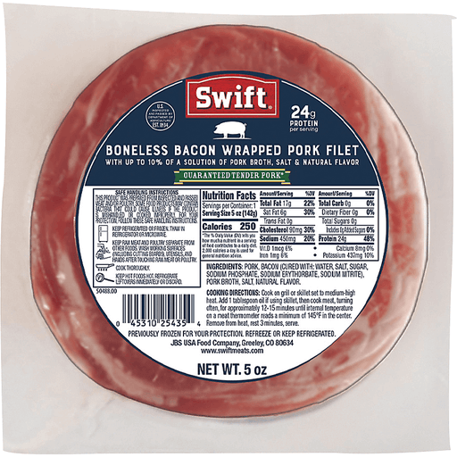 Pork, Swift Bacon Wrapped Pork Eye of Round