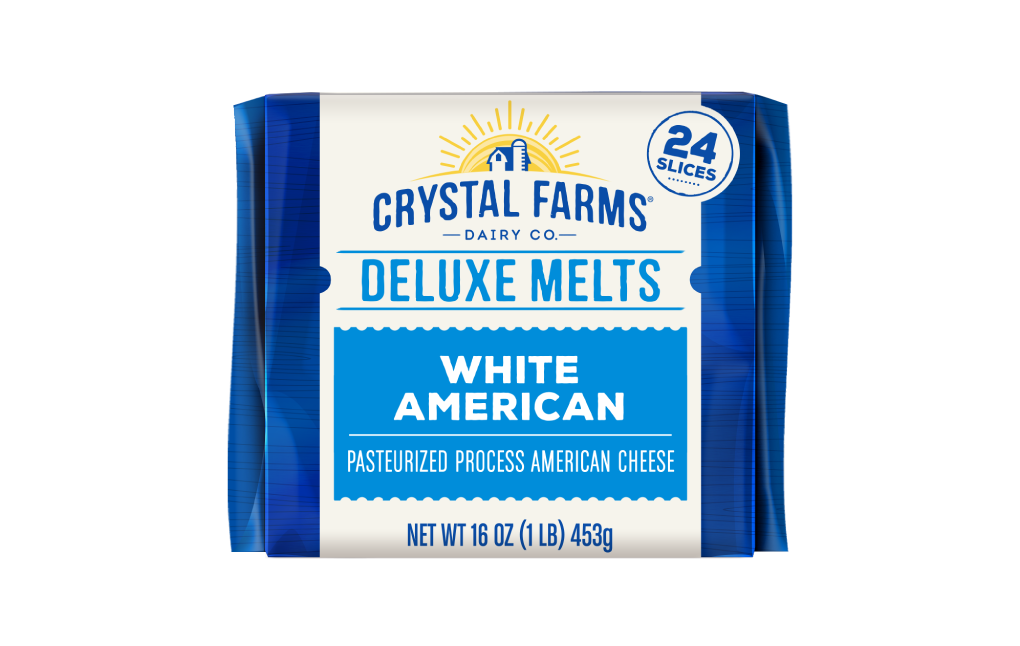 Crystal Farms Deluxe White American Singles 24ct