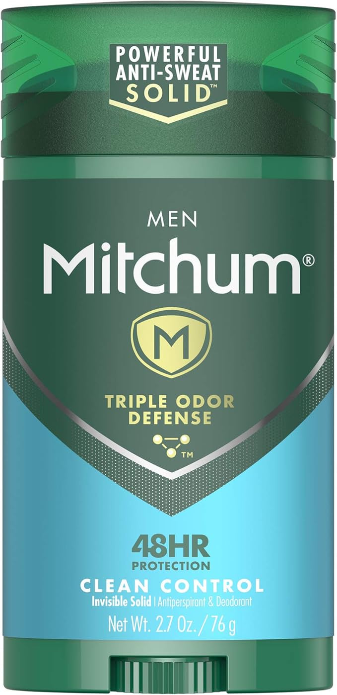 Mitchum Triple Odor Defense Clean Control Solid Deoderant 2.7oznt