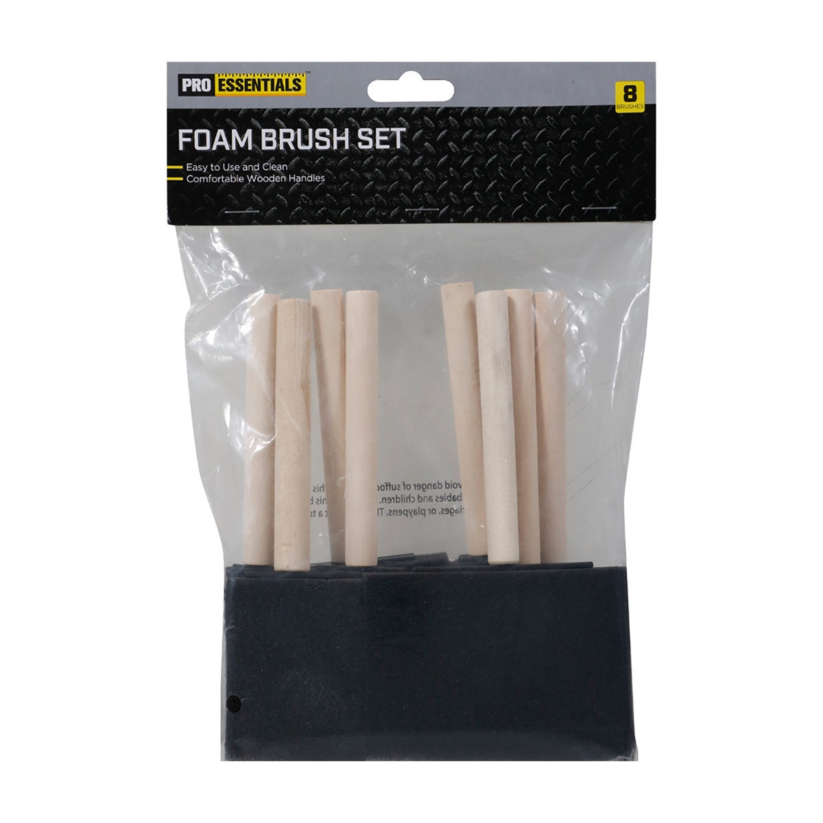 Pro Essentials Foam Brush Set 8pc
