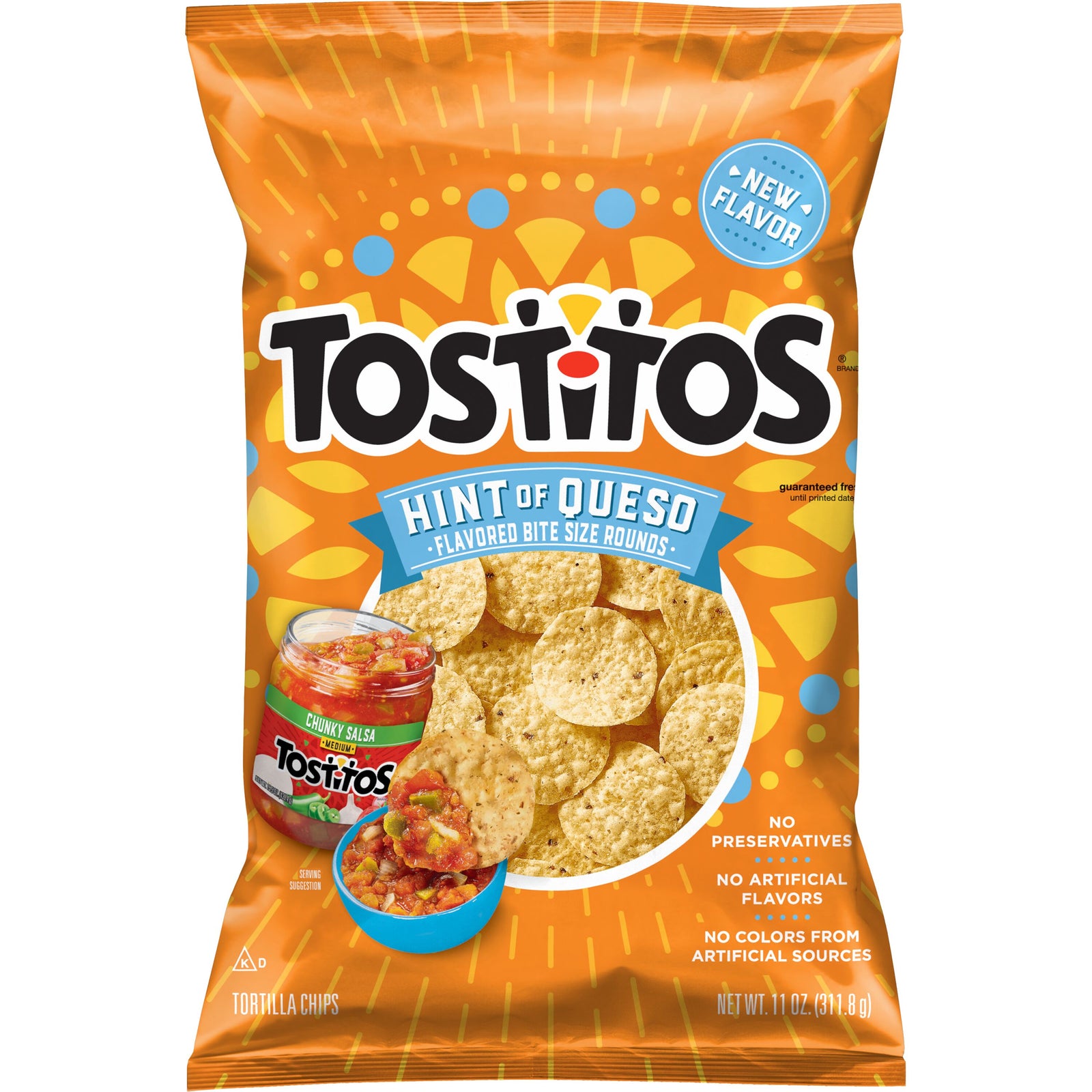 Tostitos  Hint of Queso Tortilla Chips 11 oz.