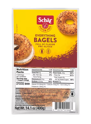 Schar Everything Bagels 4pk