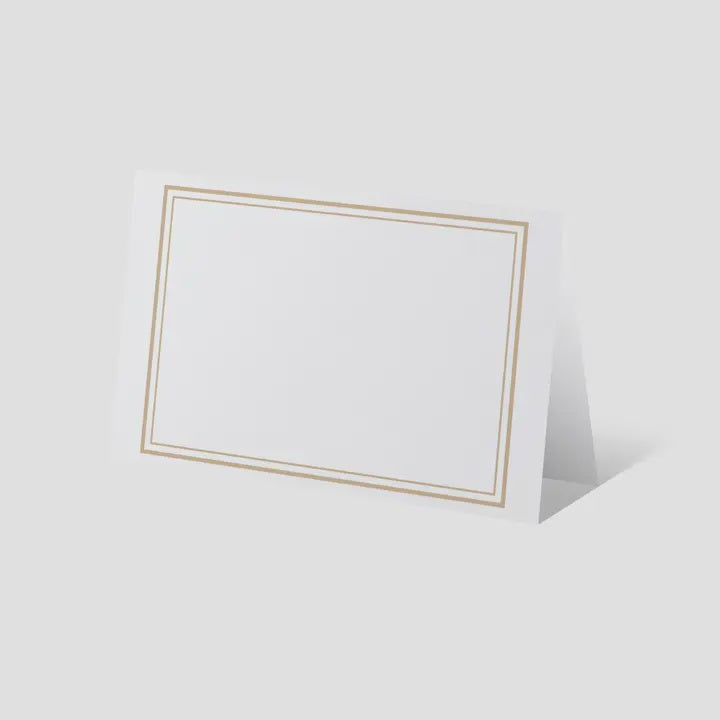 Byron&Yorke Place Cards Beige Border 30 count