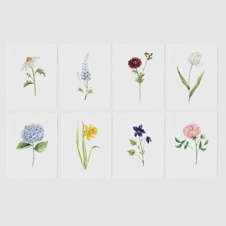 Flower Assorted Notecard Set of 8