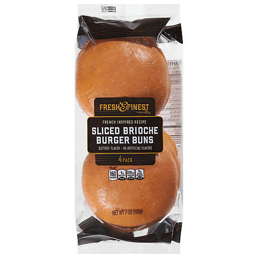 Fresh & Finest Brioche Hamburger Buns 4ct