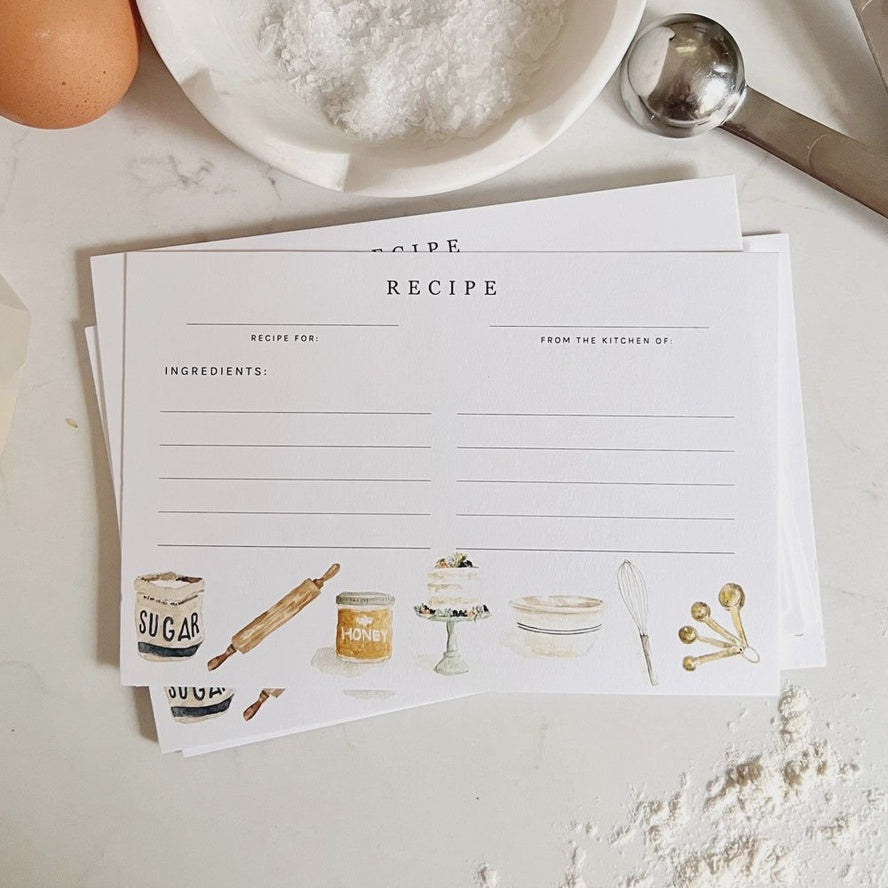 Recipe Cards Set of 12