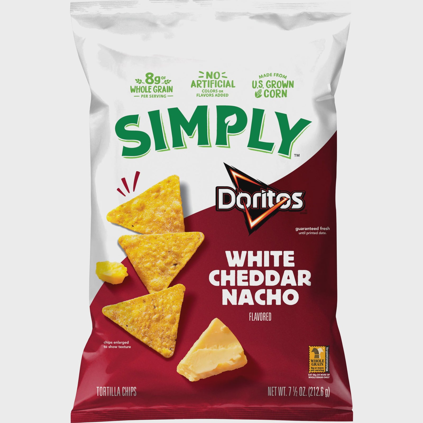 Simply Doritos White Cheddar Tortilla Chips 7.25 oz.