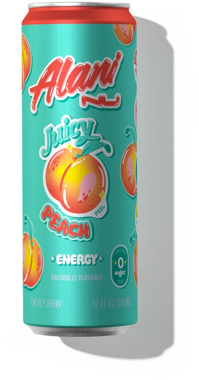Alani Juicy Peach Energy Drink 8.4oz