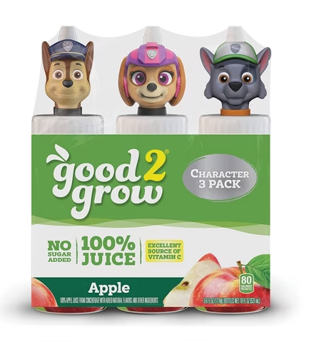 Good 2 Grow Juice character 3pk - apple juice