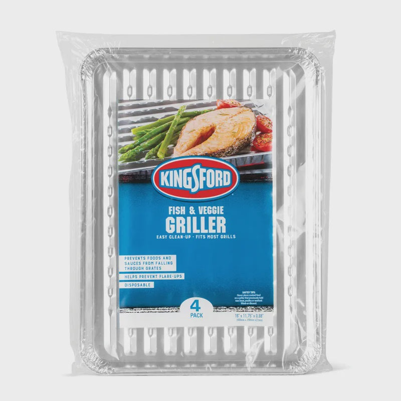 Kingsford Fish & Veggie Griller Pan 4pk