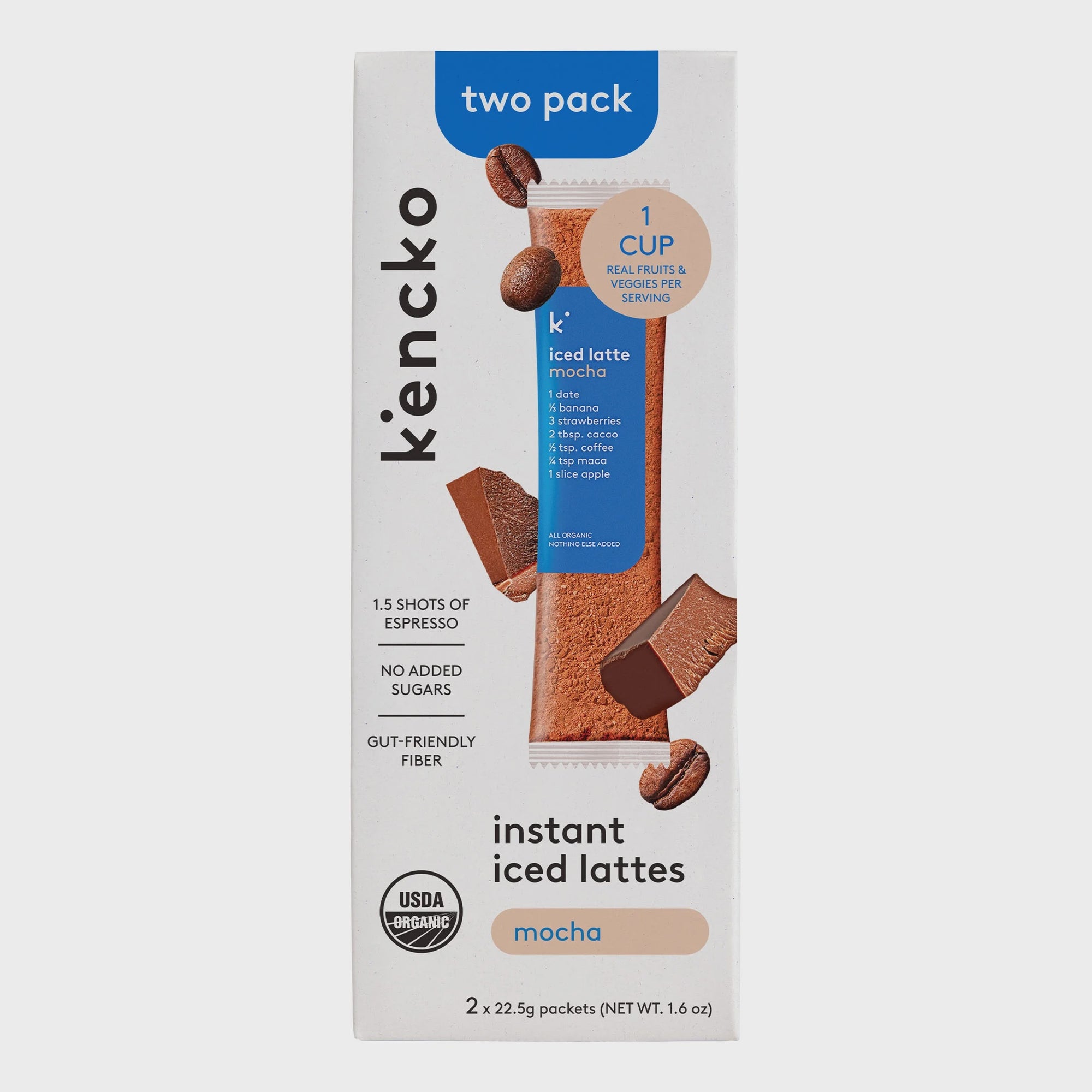 Kencko Instant Iced Mocha Latte 2pk