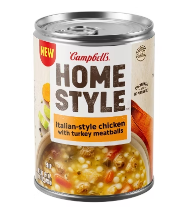 Campbell's Homestyle Italian Chicken w/Turkey Meatballs Soup 16.1oz