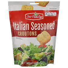 Our Family Italian Seasoned Croutons 5oz