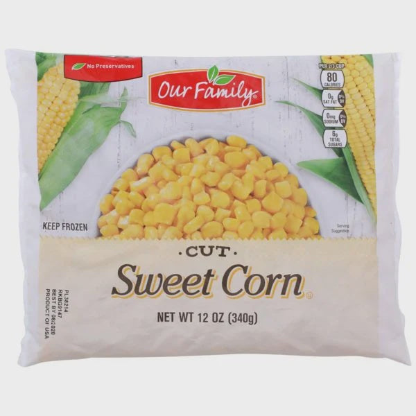 Our Family Frozen Cut Corn 12oz