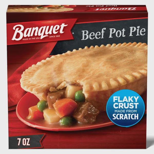 Banquet Beef Pot Pie w/Vegetables 7oz