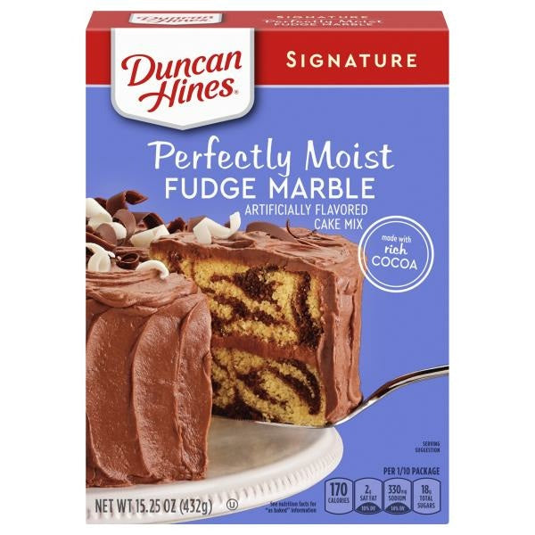 Duncan Hines Perfectly Moist Fudge Marble Cake Mix 15.25oz