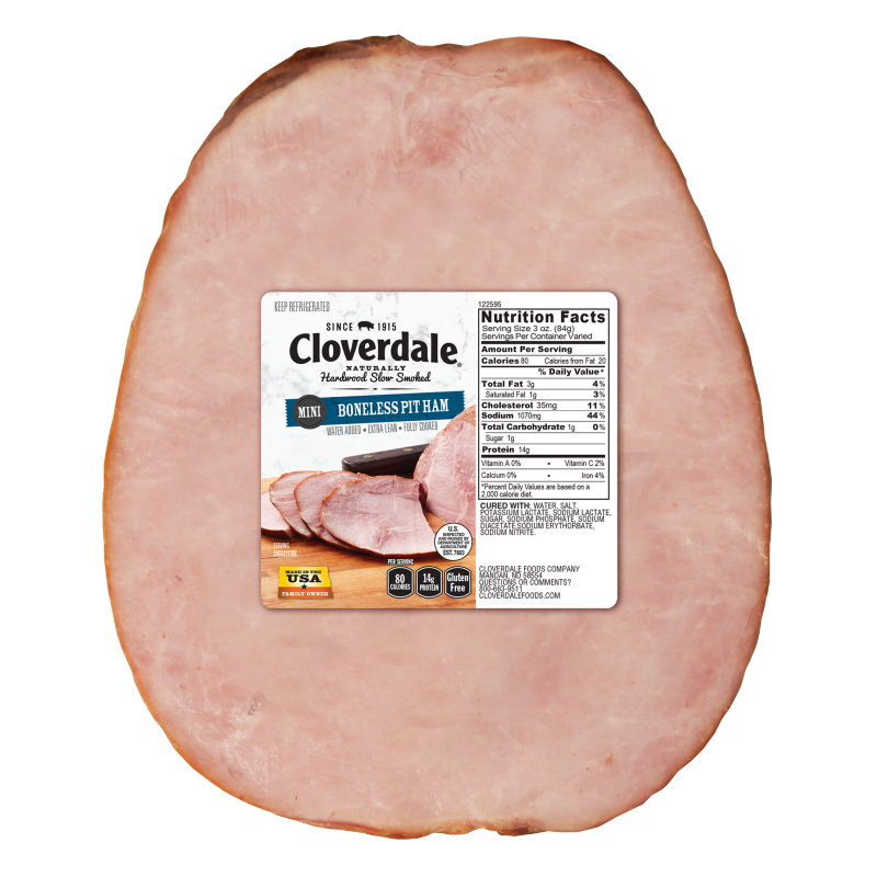 Pork, Cloverdale Mini Boneless Pit Ham $6.19/lb