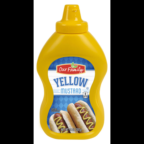 Our Family Yellow Mustard 14oz