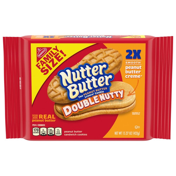Nutter Butter Double Nutty Cookies 15.27oz
