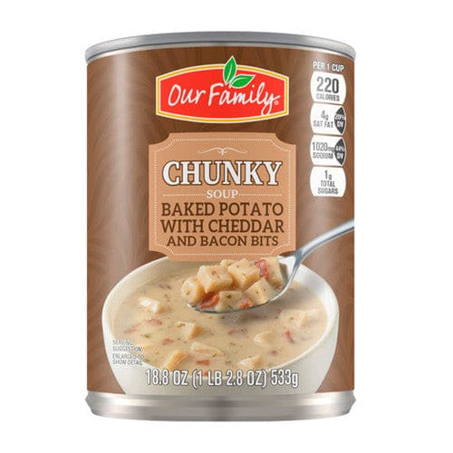 Our Family Chunky Bacon Potato Cheddar Soup 18.8oz