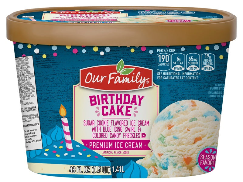 Our Family Birthday Cake Ice Cream 48oz