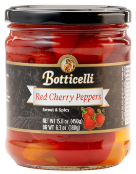 Botticelli Sweet & Hot Cherry Peppers 15.8oz