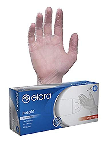 Elara Powder Free Vinyl Gloves Size XL 100 pack