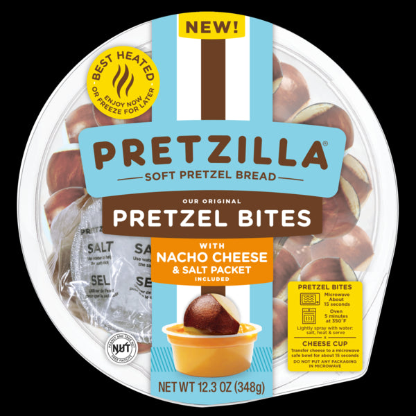 Pretzilla Soft Pretzel Bites Tub w/cheese 12oz