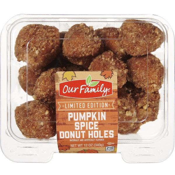 Our Family Pumpkin Spice Cake Donut Hole 12oz