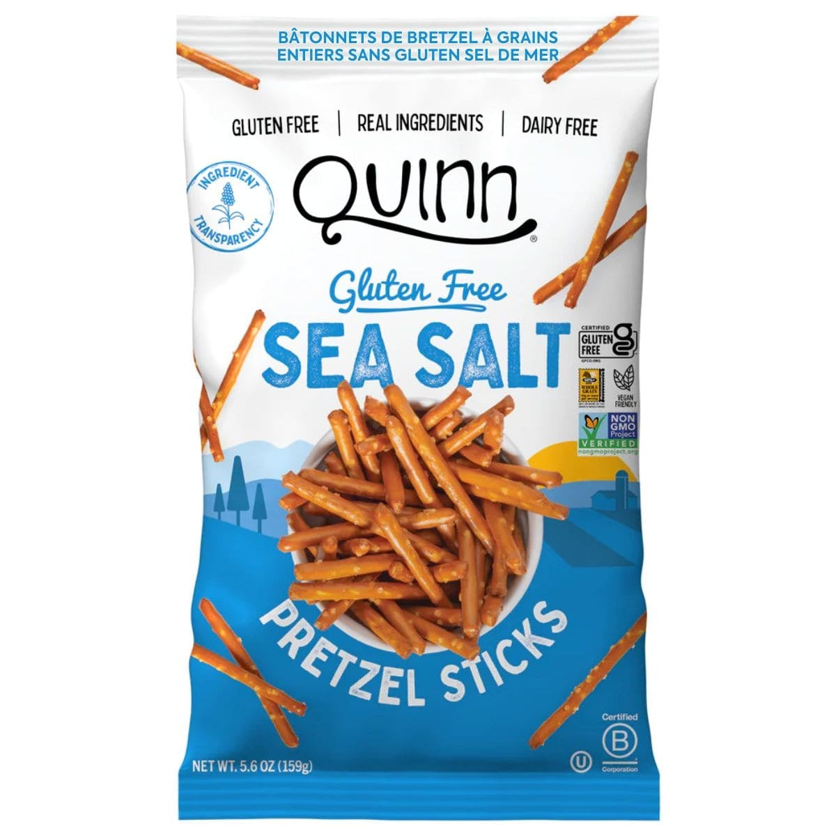 Quinn Gluten Free Sea Salt Pretzels 5.6oz