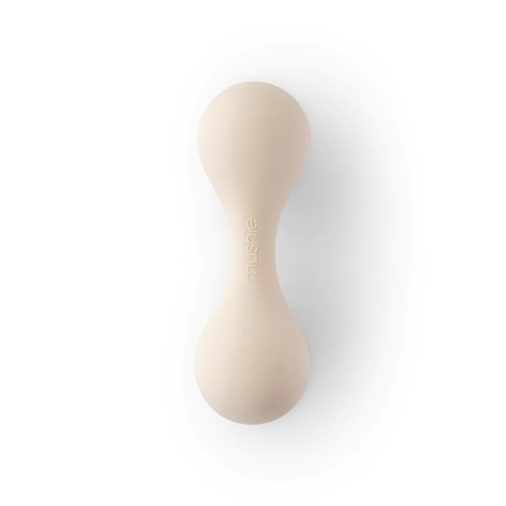 Mushie Silicone Baby Rattle Toy