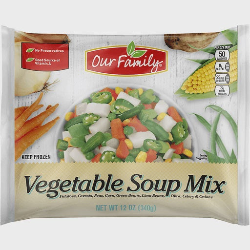 Our Family Frozen Vegetable Soup Mix 12oz