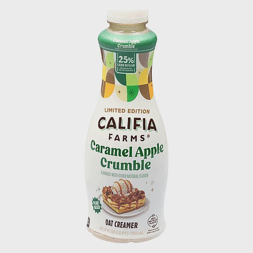 Califia Farms Oat Milk Caramel Apple Crumble Creamer 25.4oz