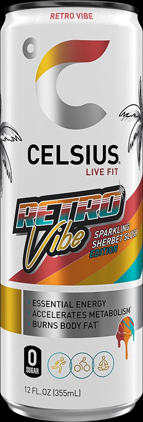 Celsius Sparkling Retro Vibe 12oz