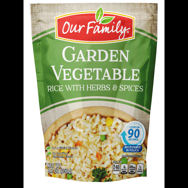 Our Family Garden Vegetable Rice 8.8oz